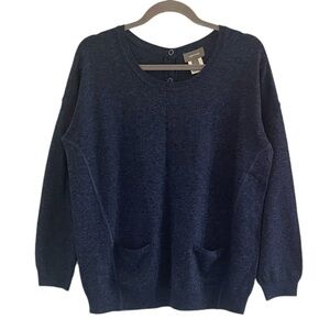 Sussan Women’s Wool Blend Sweater S Blue Black